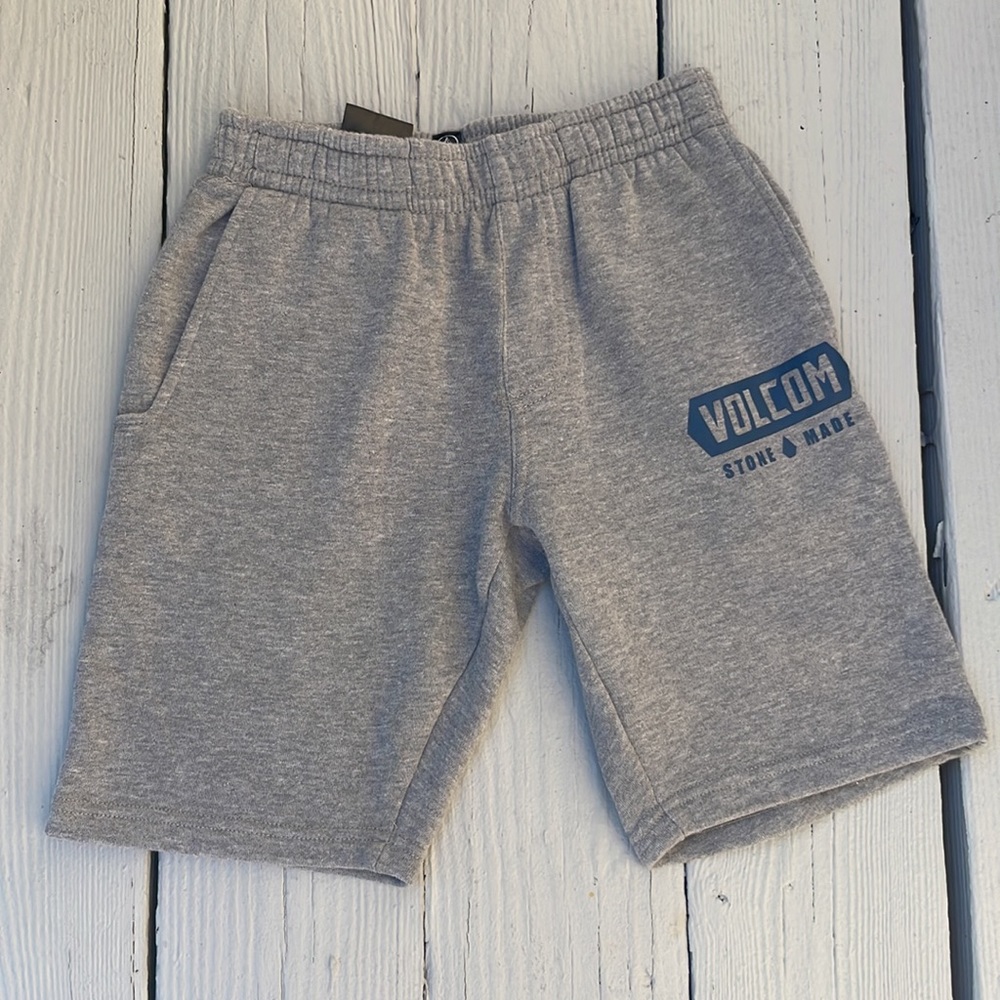 Boys Volcom grey sweatshorts, Size S Worn Once!!